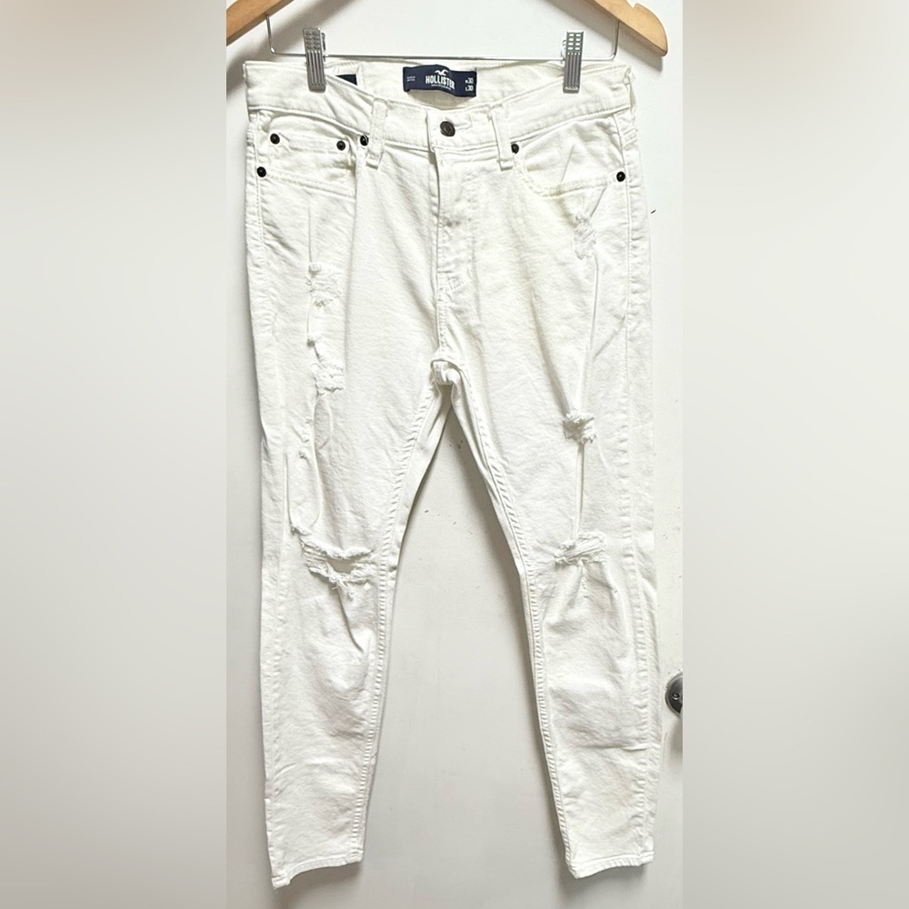 Hollister White SUPER SKINNY EPIC FLEX